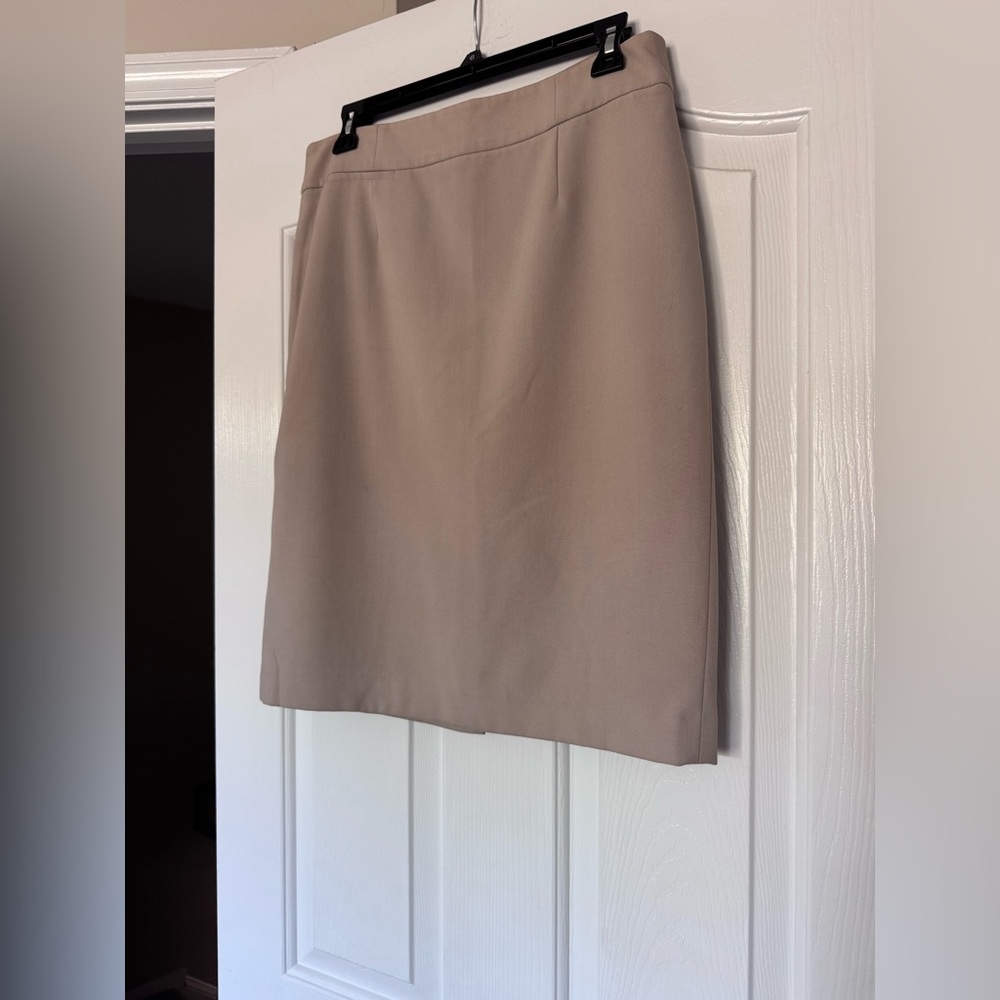 Calvin Klein Tan Pencil Skirt